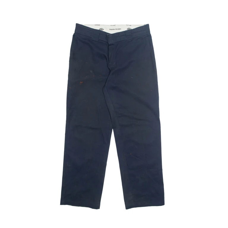 DICKIES Chino Mens Trousers Blue Regular Straight W32 L30