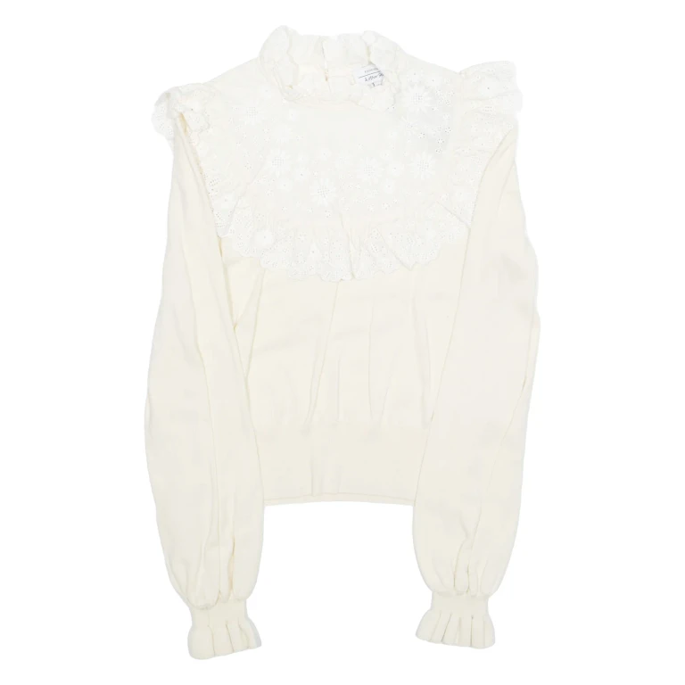 & OTHER STORIES Womens Blouse Cream Long Sleeve XS