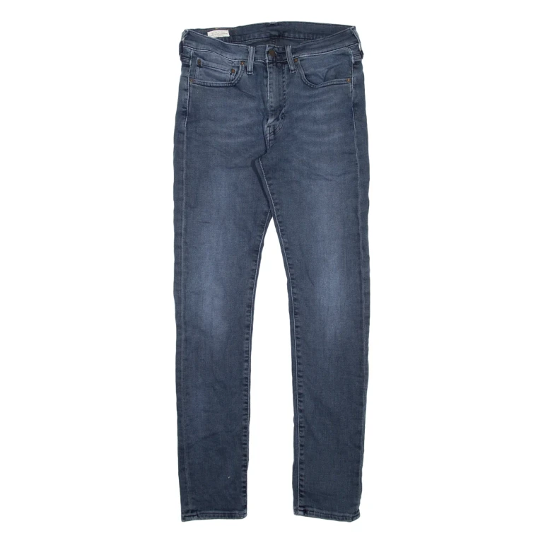 LEVI'S 519 BIG E Jeans Mens Blue Slim Skinny Stone Wash W28 L32