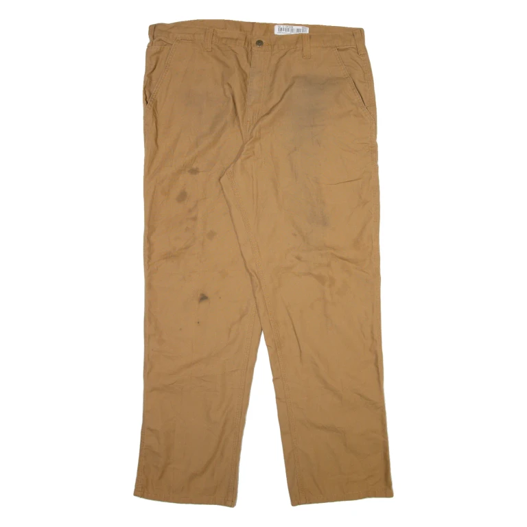 CARHARTT Mens Trousers Beige Relaxed Straight W40 L34