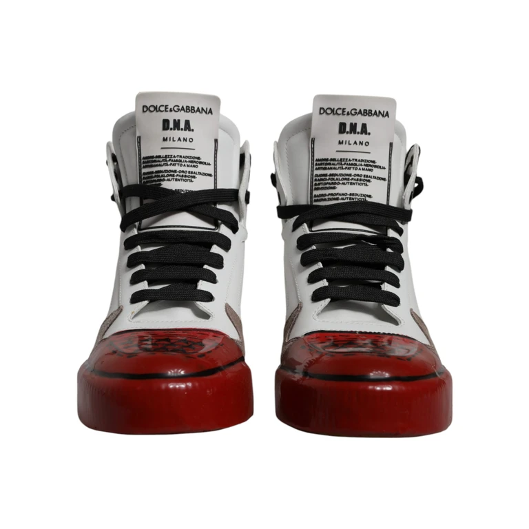 Multicolor Leather High Top Sneakers Shoes Polyester Pu Viscose - Men