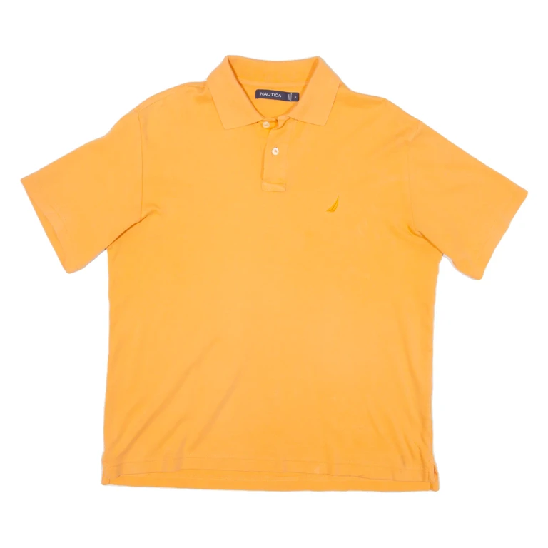 NAUTICA Mens Polo Shirt Orange S