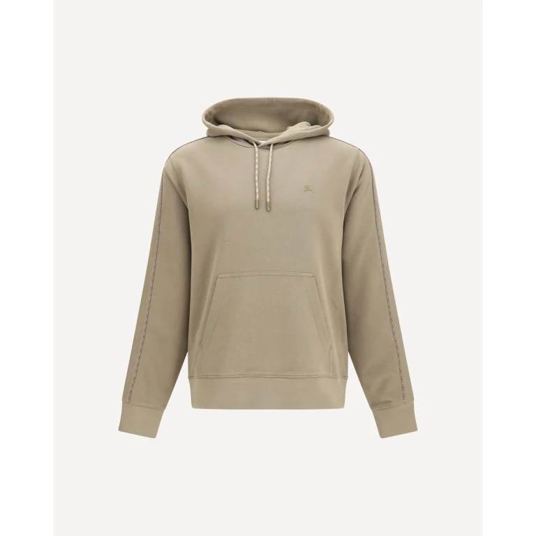 BURBERRY Check Hoodie with drawstrings Male M