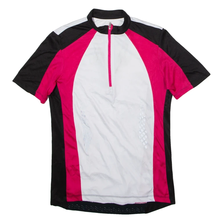 CRANE Cycling Womens Jersey White 1/4 Zip UK 10