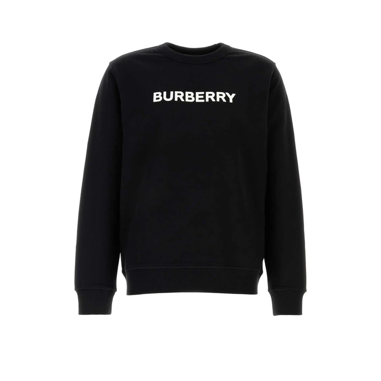 Burberry Black Cotton Sweatshirt Exterior: Felpe - Men