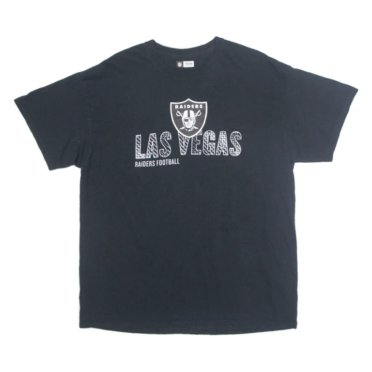 NFL Las Vegas Raiders Mens T-Shirt Black USA XL