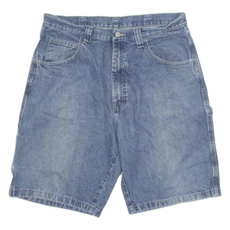 WRANGLER Carpenter Mens Denim Shorts Blue M W34