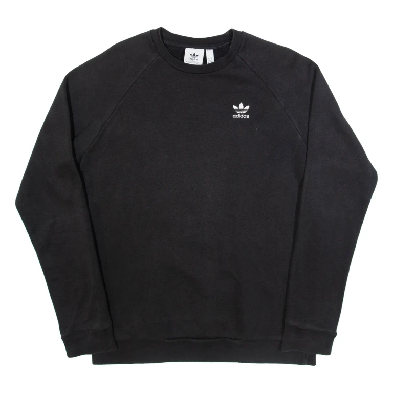 ADIDAS Mens Sweatshirt Black S