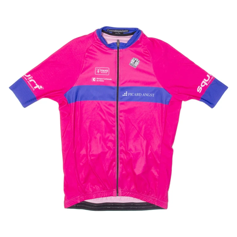 Full Zip Cycling Womens Jersey Pink L