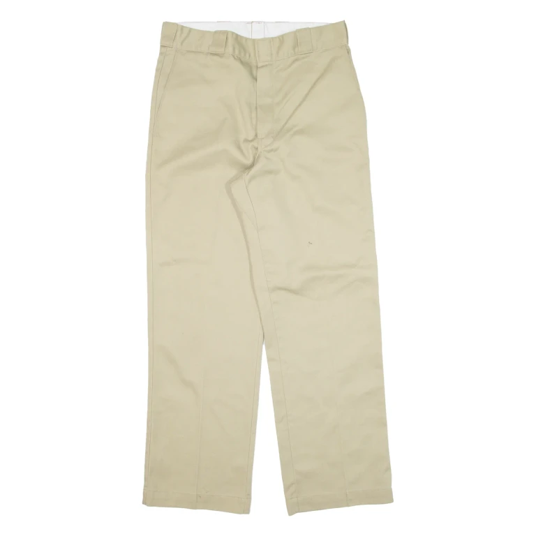DICKIES Workwear Mens Trousers Beige Regular Straight W32 L30