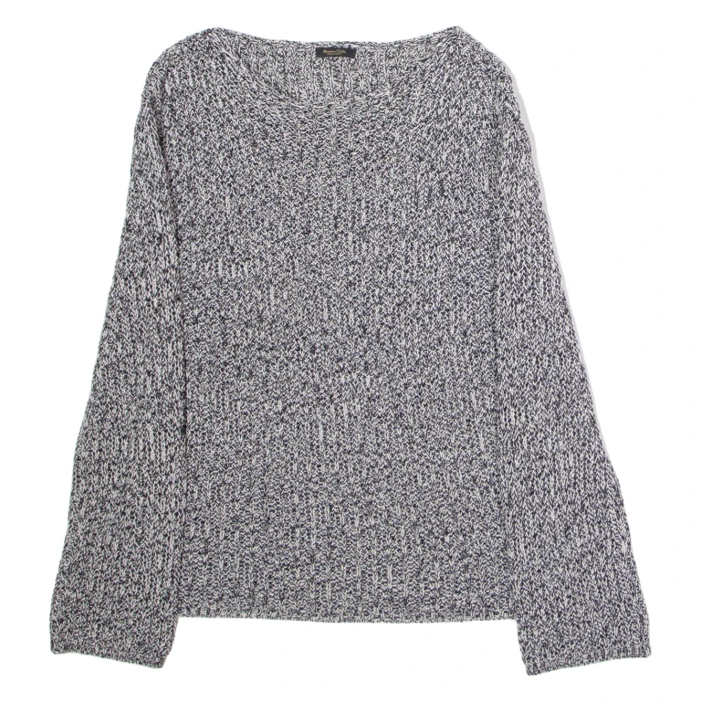 MASSIMO DUTTI Womens Jumper Black Chunky Knit XS