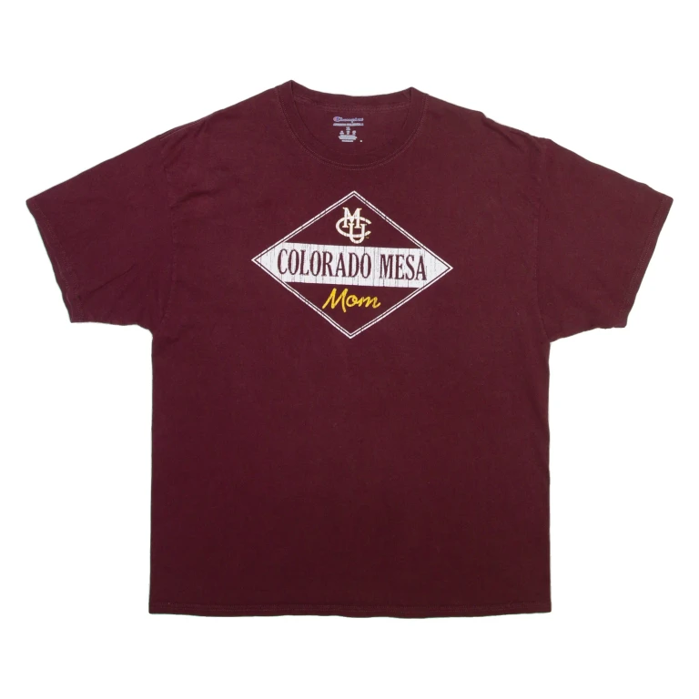 CHAMPION Colorado Mesa University Mens T-Shirt Maroon XL