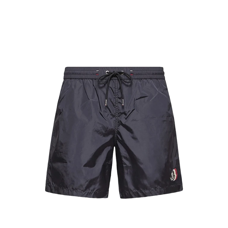 Logo-patch Drawstring Swim Shorts