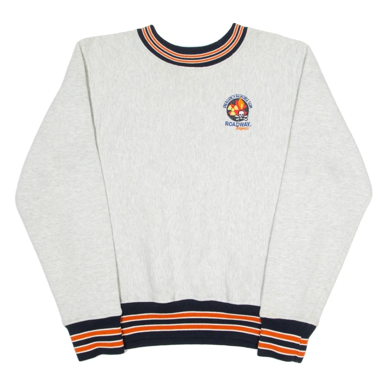 GEM SPORTSWEAR Mens Sweatshirt Grey Crew Neck M