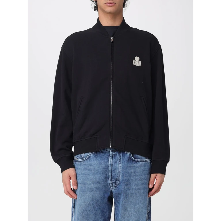 Cotton Zip-Up Hoodie (SW0161HBD1M05H01BK)