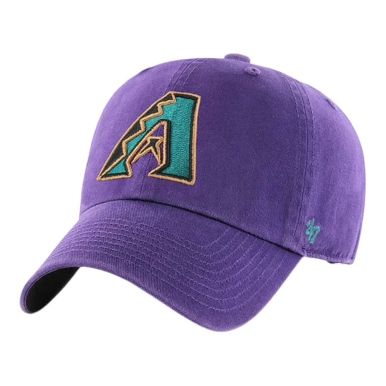 Clean Up Arizona Diamondbacks Cooperstown Strapback Hat - Purple Adjustable Cap