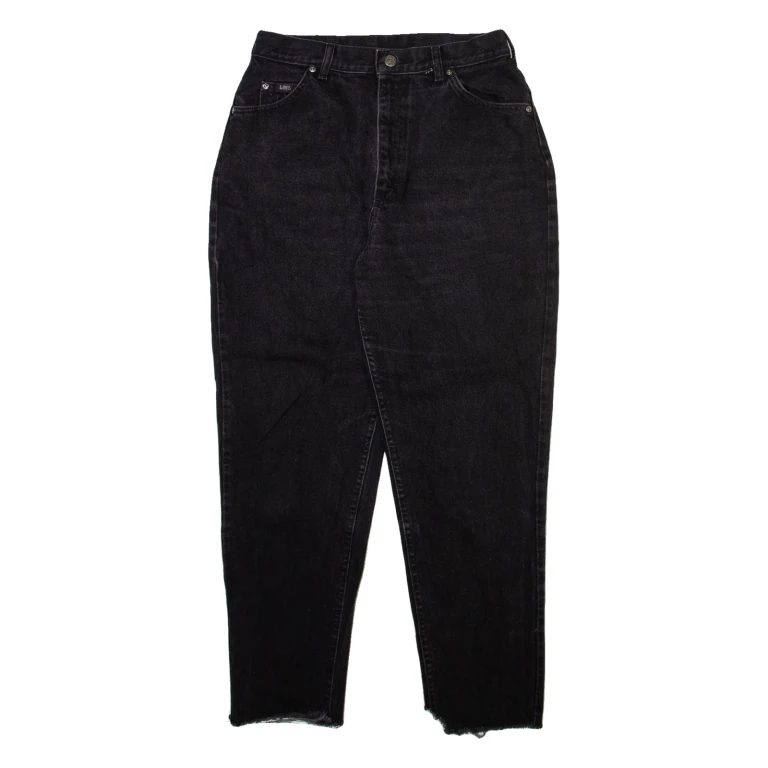 LEE Womens Jeans Grey Relaxed Tapered W28 L27