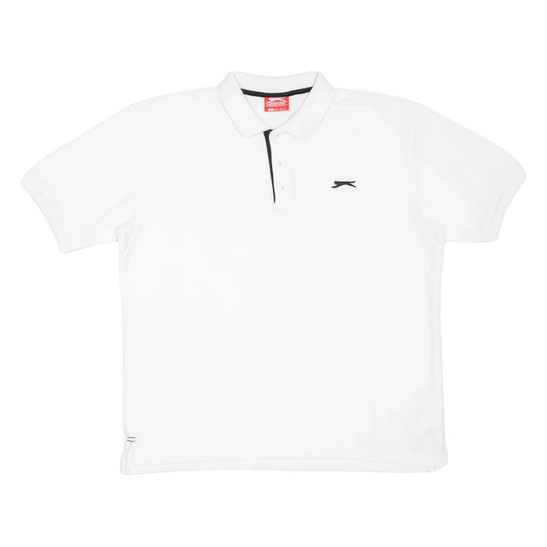 SLAZENGER Mens Polo Shirt White L