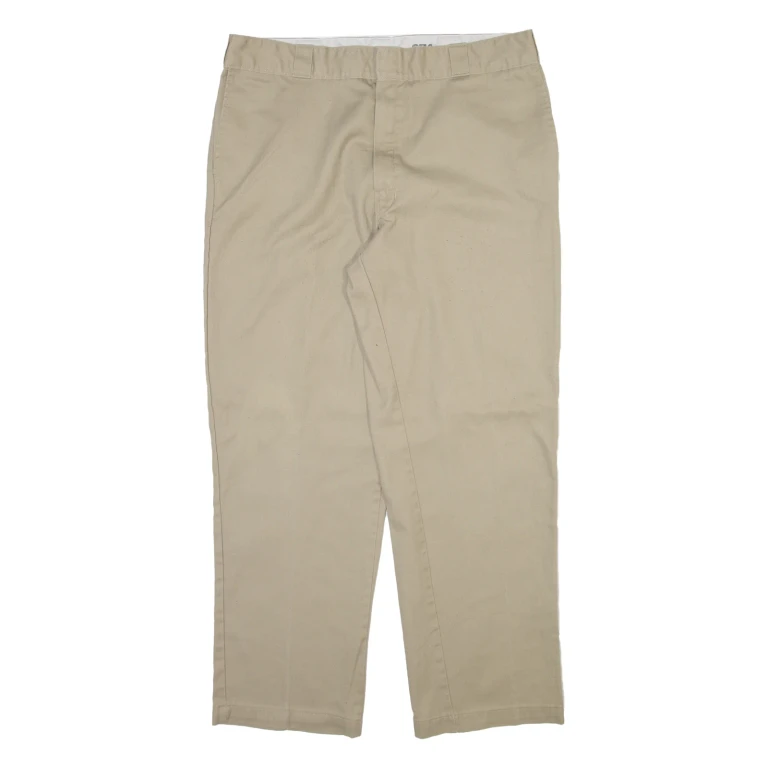 DICKIES 874 Workwear Mens Trousers Beige Regular Straight W38 L30