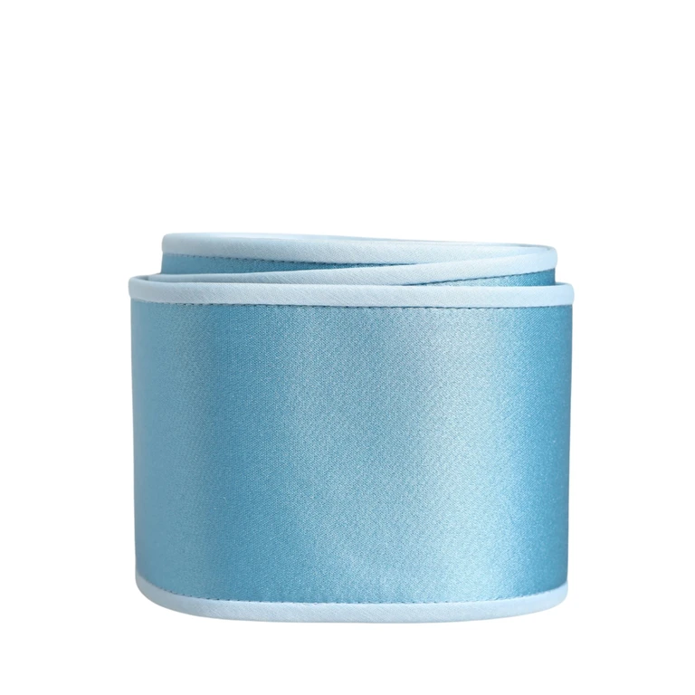 Dolce & Gabbana Light Blue Silk Satin Waist Women Cintura Belt - Women