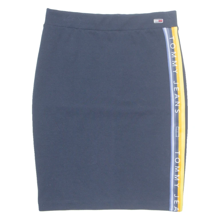 TOMMY HILFIGER Womens Pencil Skirt Blue Knee Length S