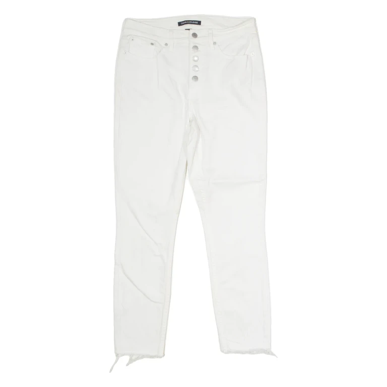 CALVIN KLEIN JEANS Womens Jeans White Regular Skinny W29 L26