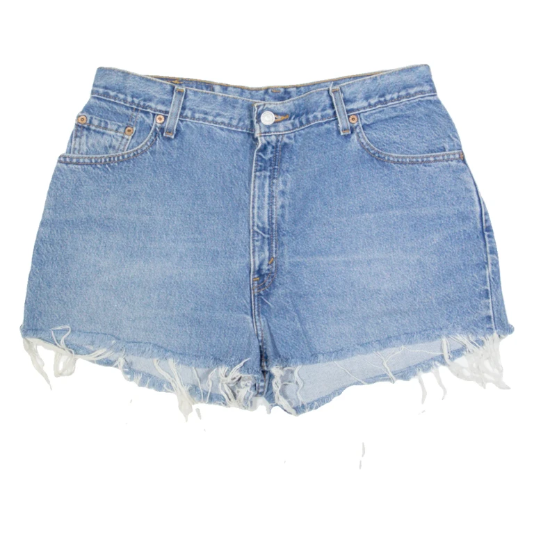 LEVI'S 550 Womens Denim Shorts Blue Relaxed M W32
