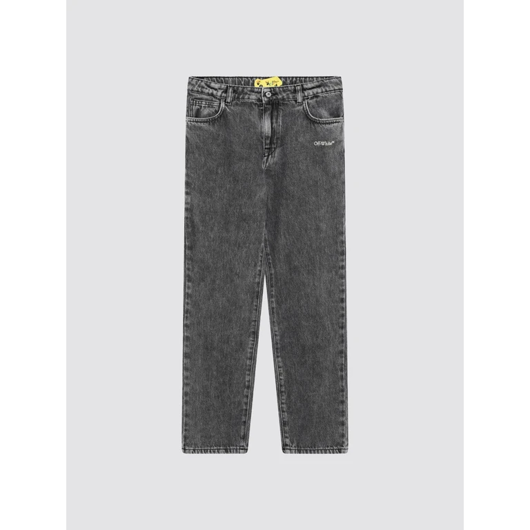 OFF-WHITE KIDS Jeans Kids color Grey (OBYA005S26DEN0010031)