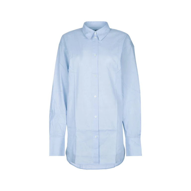 Toteme Oversized Summer Shirt Sky Cotton Camicie - Women