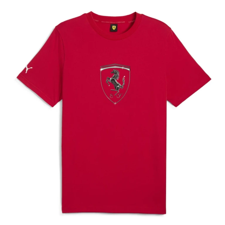 Men's Ferrari Race Tonal Big Shield Tee T-Shirts