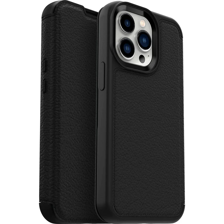 Iphone 13 Pro (Only) Strada Series Case - Shadow, Card Holder, Genuine Leather, Pocket-Friendly, Folio Case