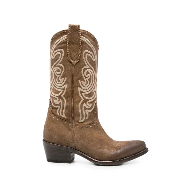 Leon Embroidered-design Boots