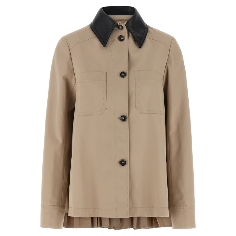 Sportmax Beige Polyester Coat Clothing - Women