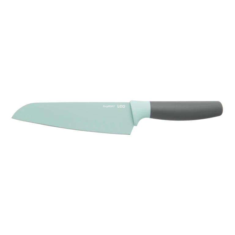 Leo 6.75" Stainless Steel Santoku Knife, Mint