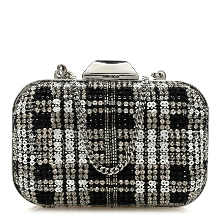 Micro Cloud Sequin-Embellished Clutch