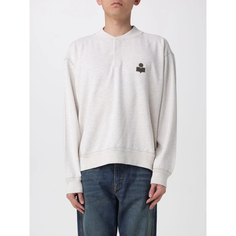 Cotton Crew Neck Sweatshirt (SW0162HAB1M18HECGY)