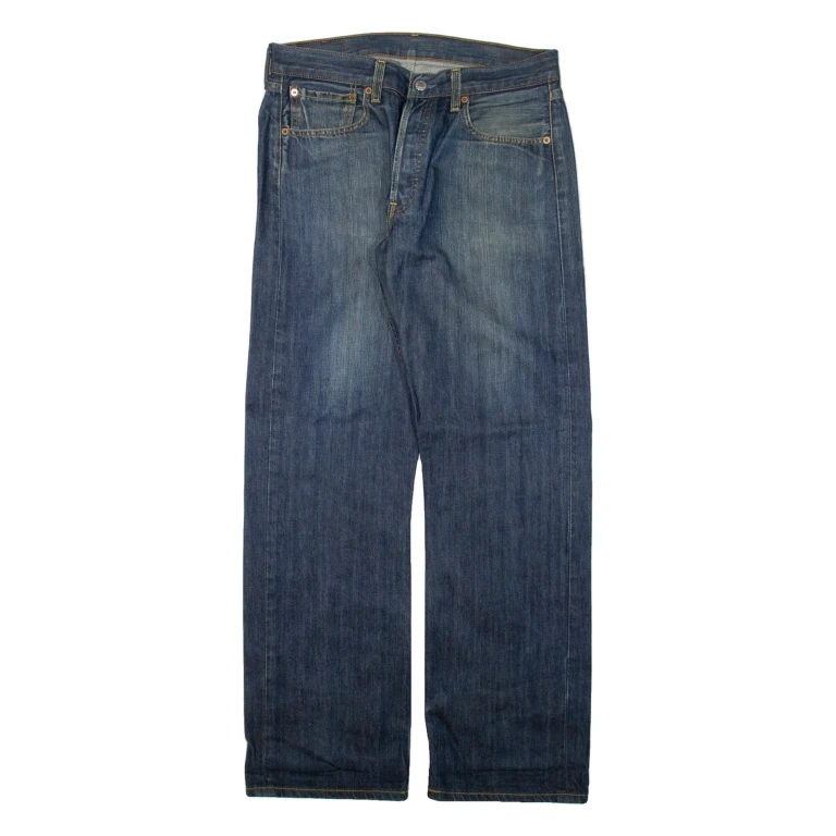 LEVI'S 501 Jeans Mens Blue Regular Straight W32 L23