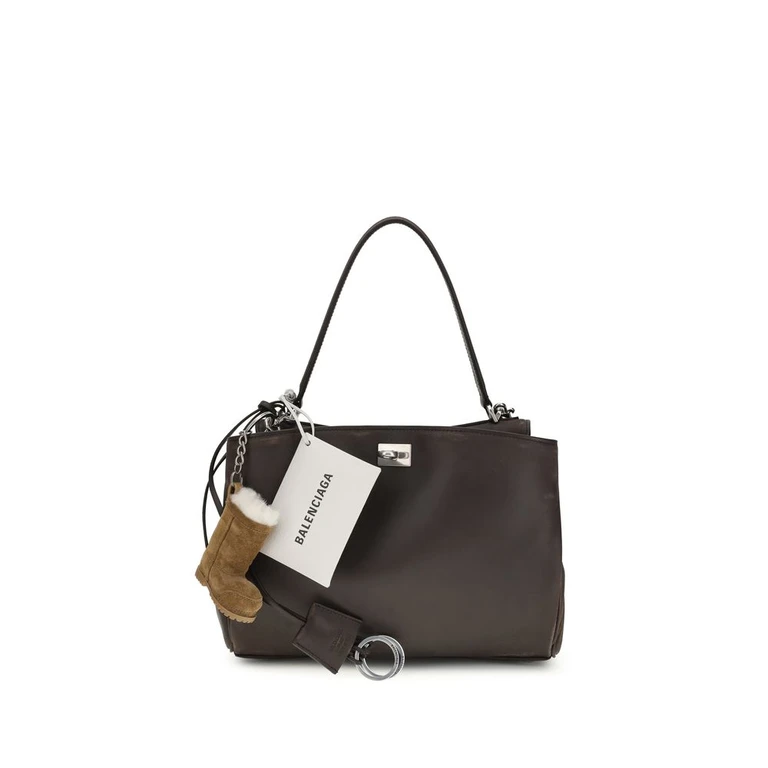 Balenciaga Brown Calf Leather Bos Taurus Shoulder Bag - Women (BA7897792ACAW2221BB)