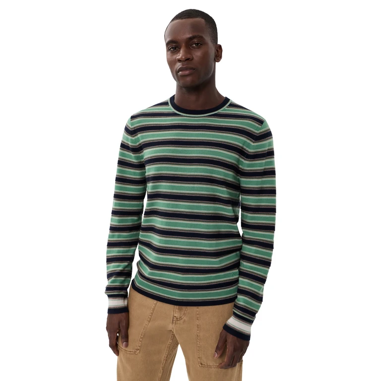 Wool Crew Neck Sweater Medium Green M