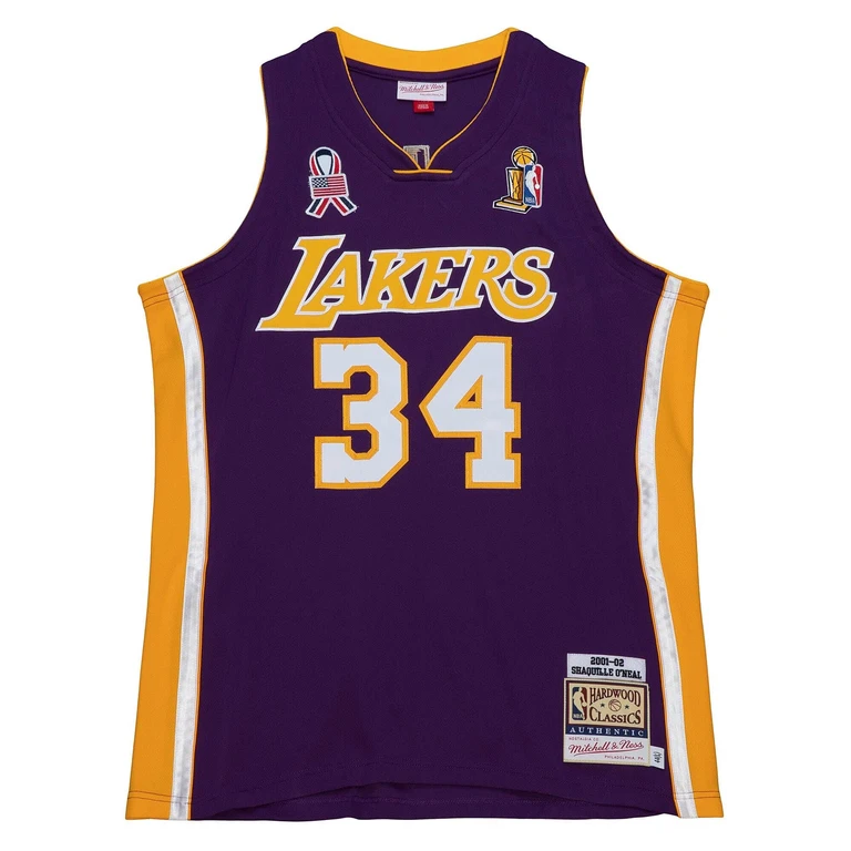 NBA Finals Jersey La Lakers 2001 Shaquille O'Neal Jerseys