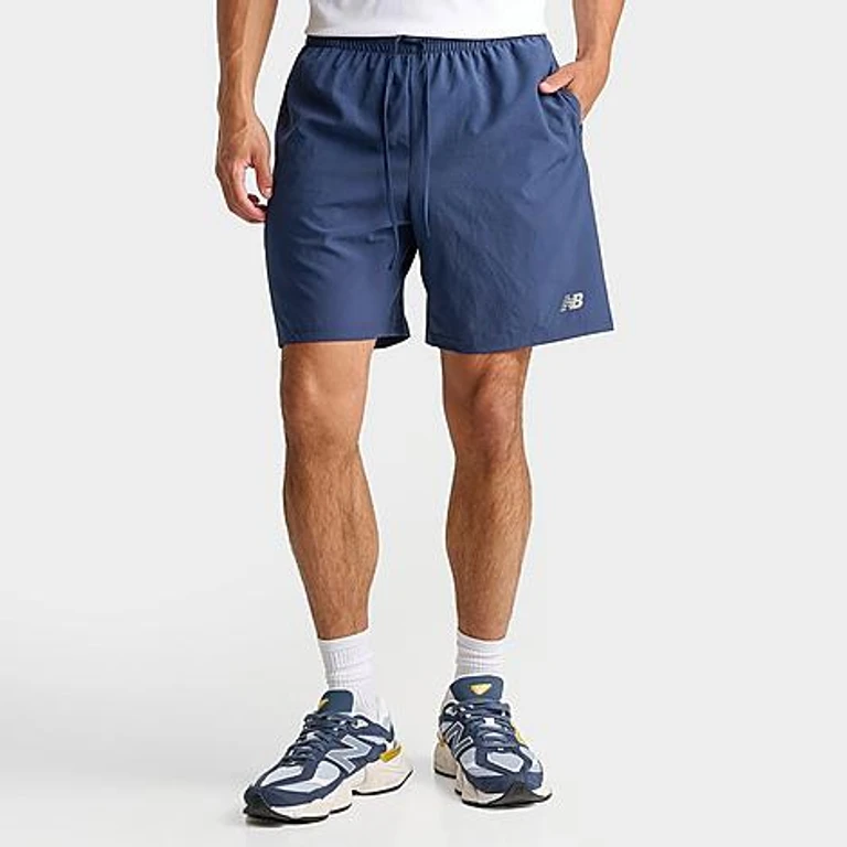 New Balance Men's Sport Essential 7" Woven Shorts in Navy Size: Small