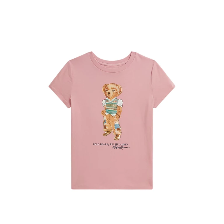 POLO RALPH LAUREN KIDS T-Shirt Manica Corta "Teddy Bear"