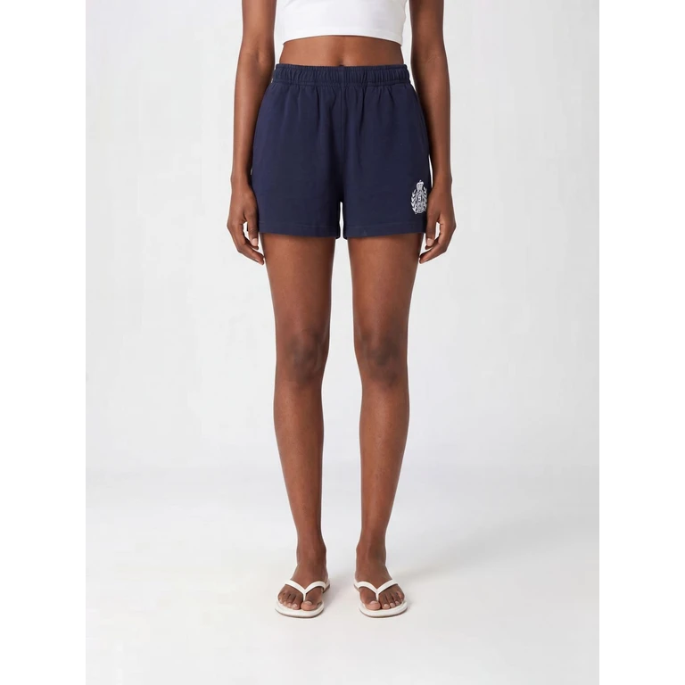Contrasting Logo Cotton Jogging Shorts (SH037710243BL106 098DARKNAVY3902)