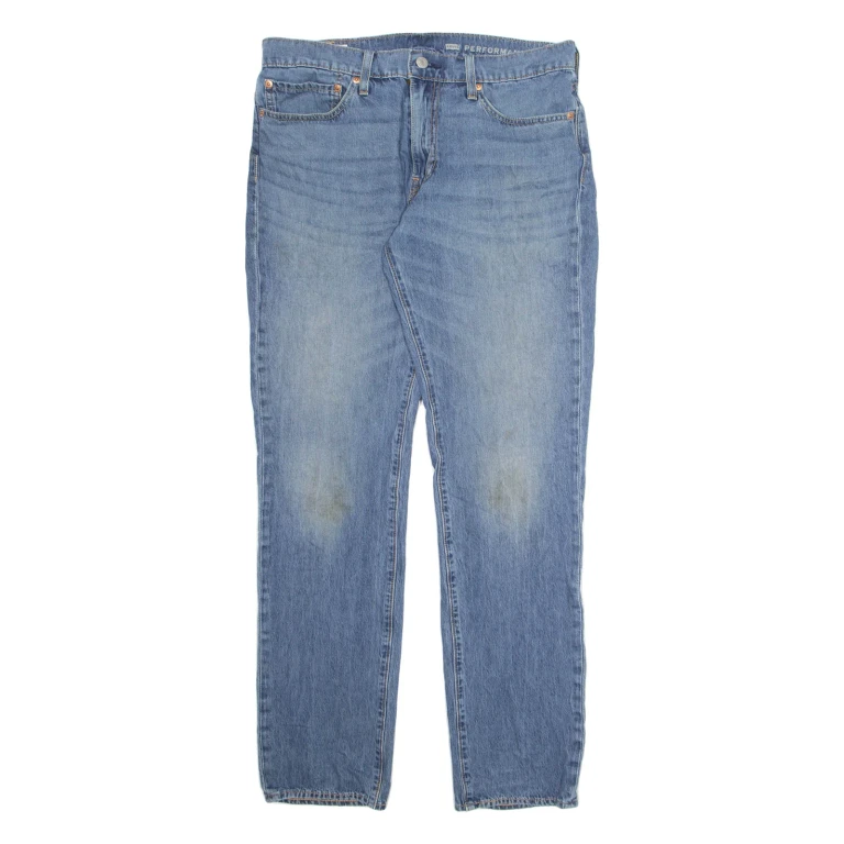 LEVI'S 511 BIG E Jeans Mens Blue Slim Straight Stone Wash W34 L34