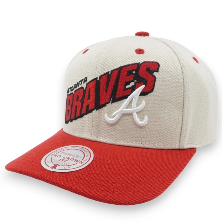 Men's MLB Retro Type Pro Snapback Braves Snapback Caps