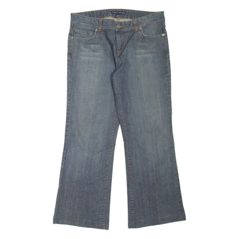 TOMMY HILFIGER Womens Jeans Blue Relaxed Bootcut W30 L28