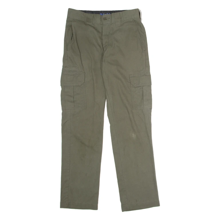 DICKIES Flex Workwear Mens Trousers Grey Slim Straight W30 L32