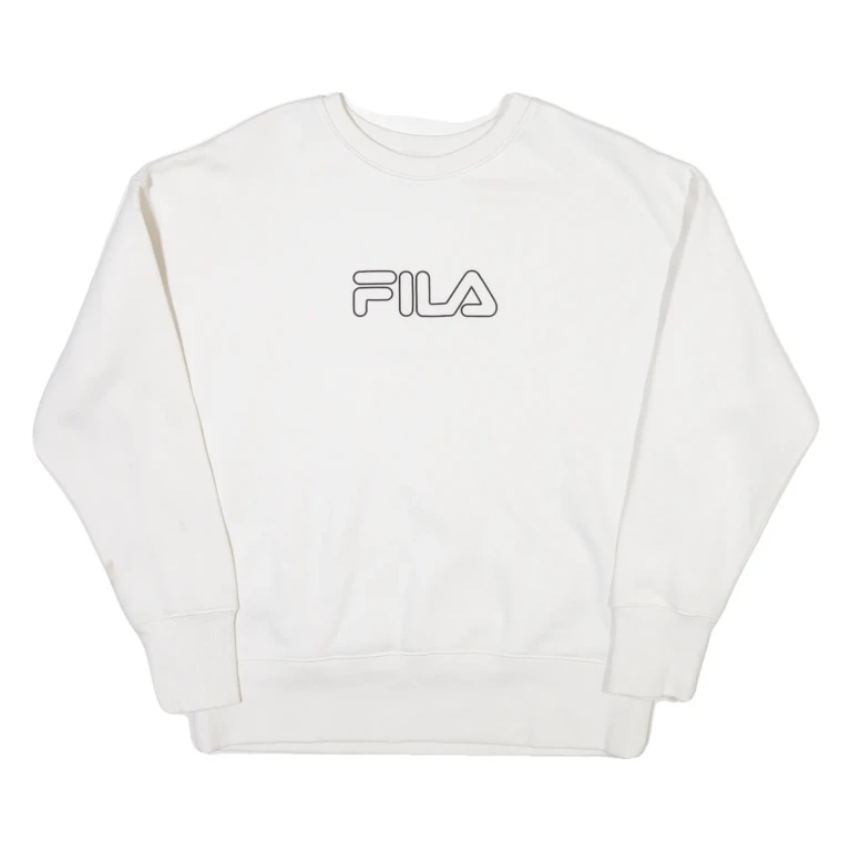 FILA Mens Sweatshirt White S