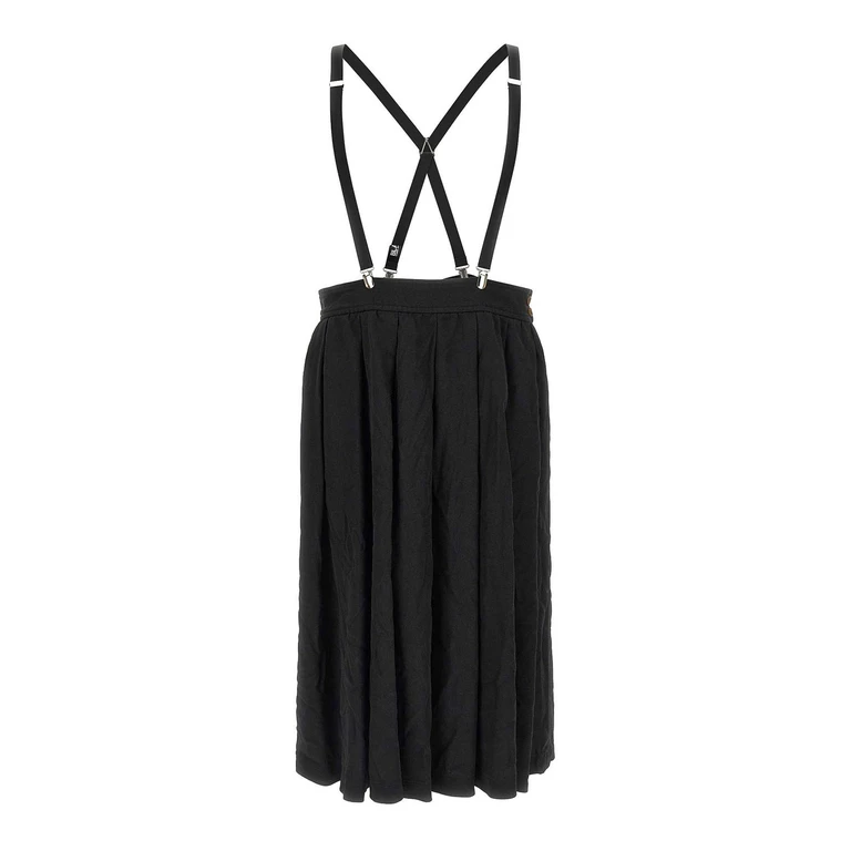 Comme Des Garcons Jupe Midi - Noir (1QS0021)