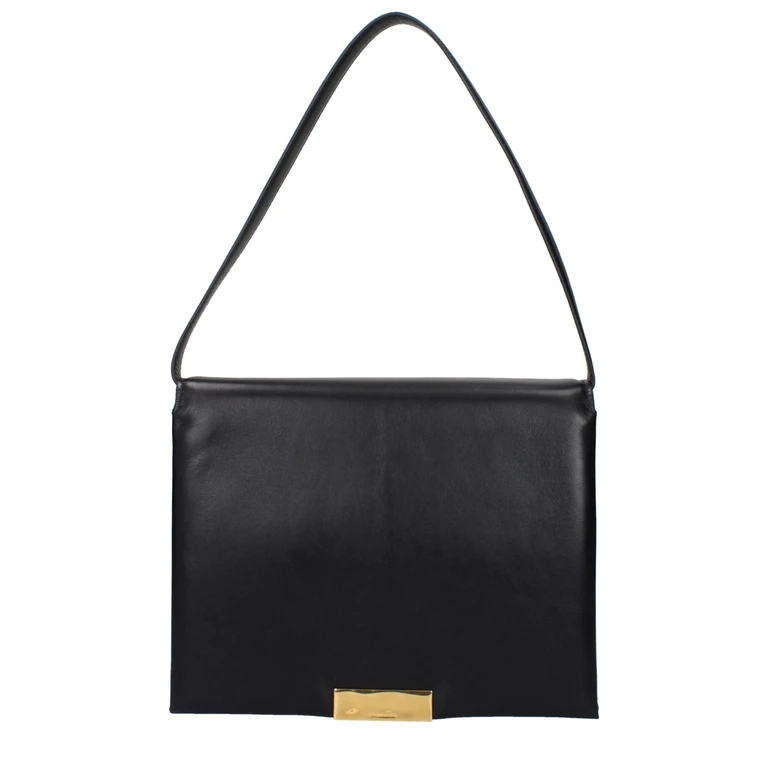 Jil Sander Black Leather Shoulder Bag - Women